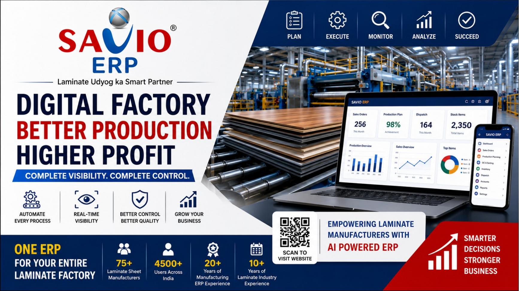 SAVIO ERP presentation slide 8